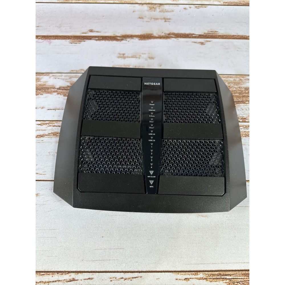 Netgear R8000 Nighthawk X6 AC3200 Tri-Band Gigabit WiFi Router Only No Adapter